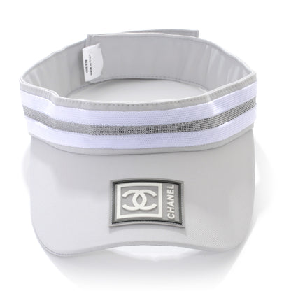 Chanel Nylon Sport Tennis Visor Grey 1 of 9