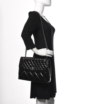 Chanel Vinyl Quilted In the Business Flap Bag Black 2 of 16