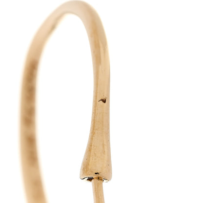 Tiffany 18K Yellow Gold Small Elsa Peretti Open Heart Hoop Earrings 5 of 7