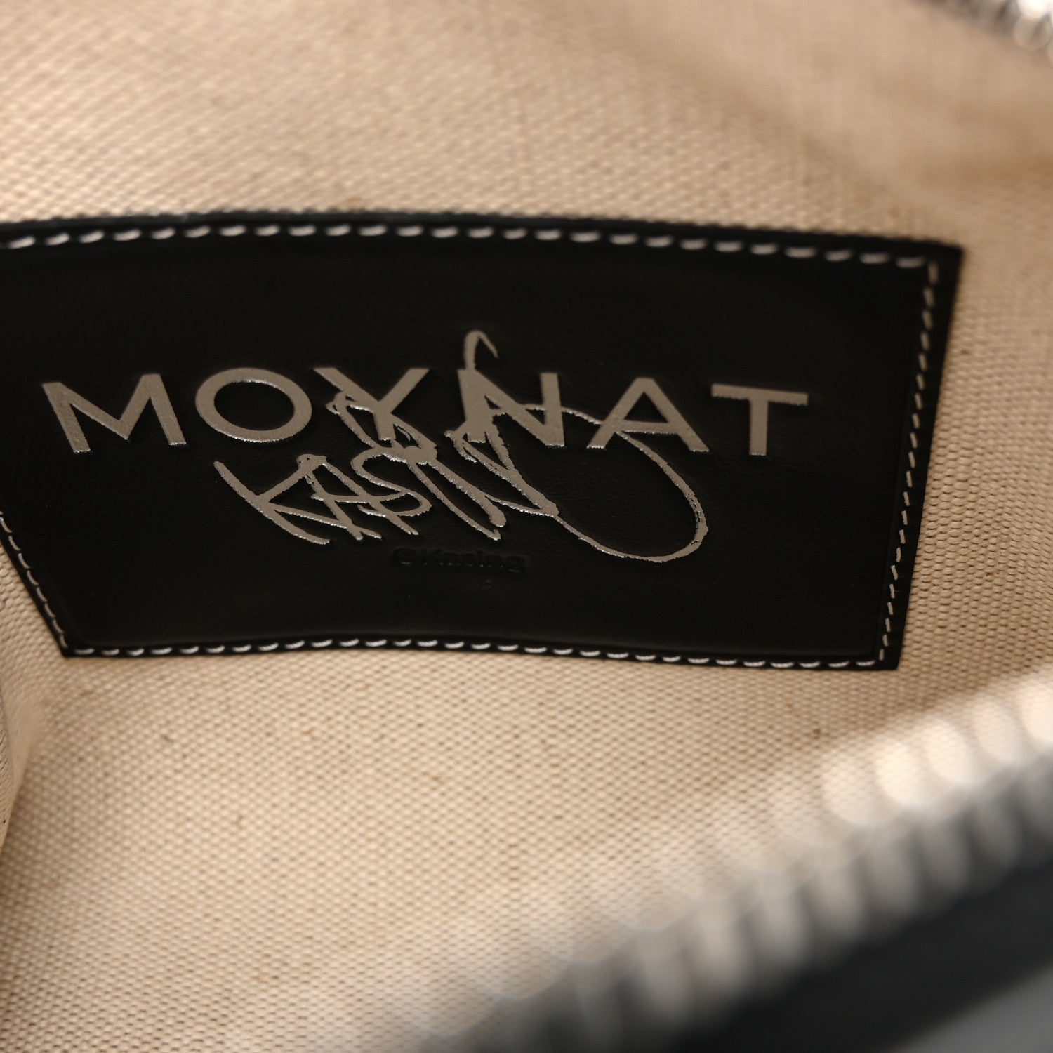 Moynat X KASING LUNG Calfskin Canvas M Labubu Boston Bag Black Multicolor 6 of 11