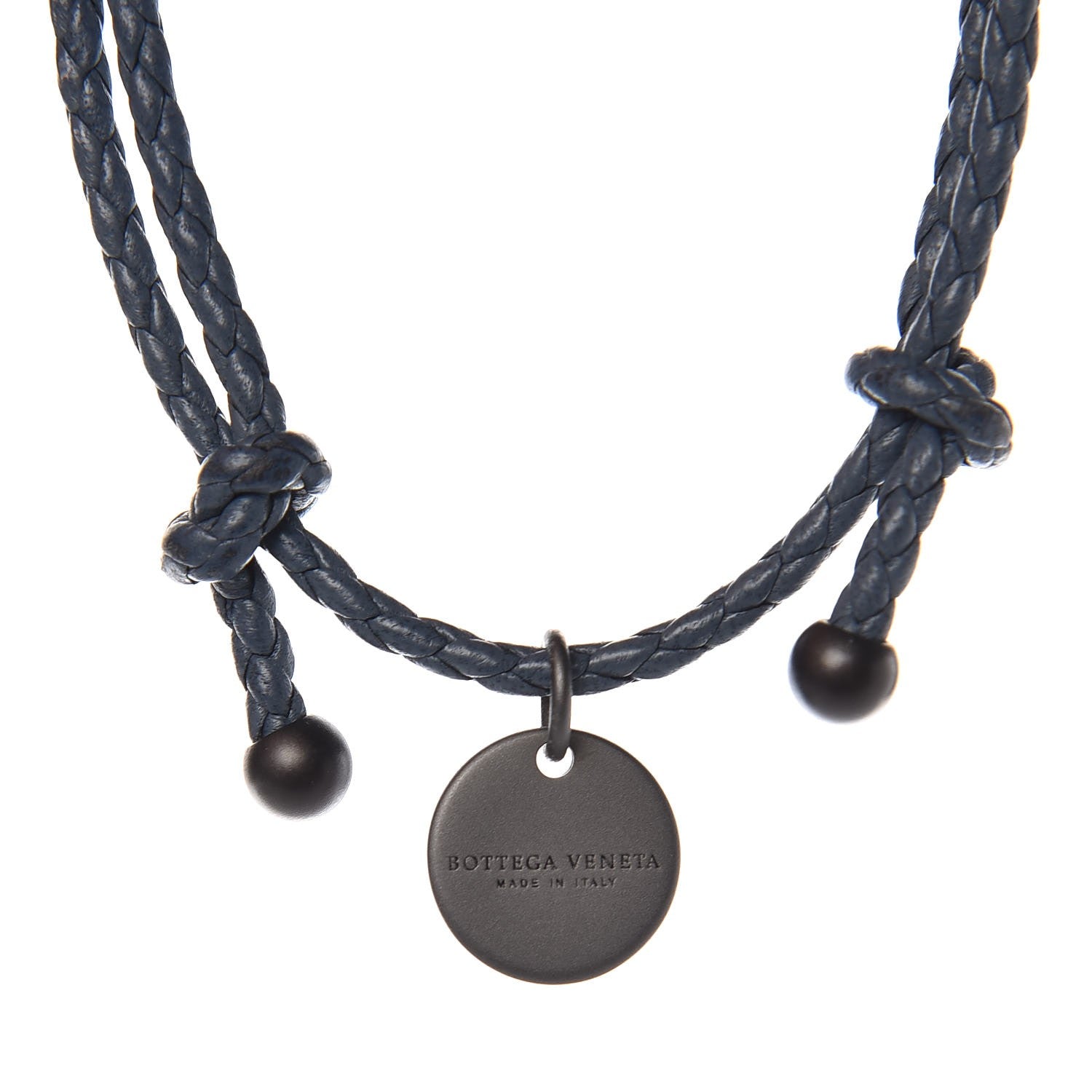Bottega Veneta Nappa Intrecciato Bracelet Blue 4 of 5