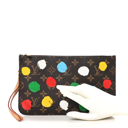 Louis Vuitton LV X YK Monogram Painted Dots Neverfull MM Pochette 2 of 6