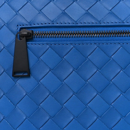 Bottega Veneta Calfskin Intrecciato Small Document Case Blue 12 of 14