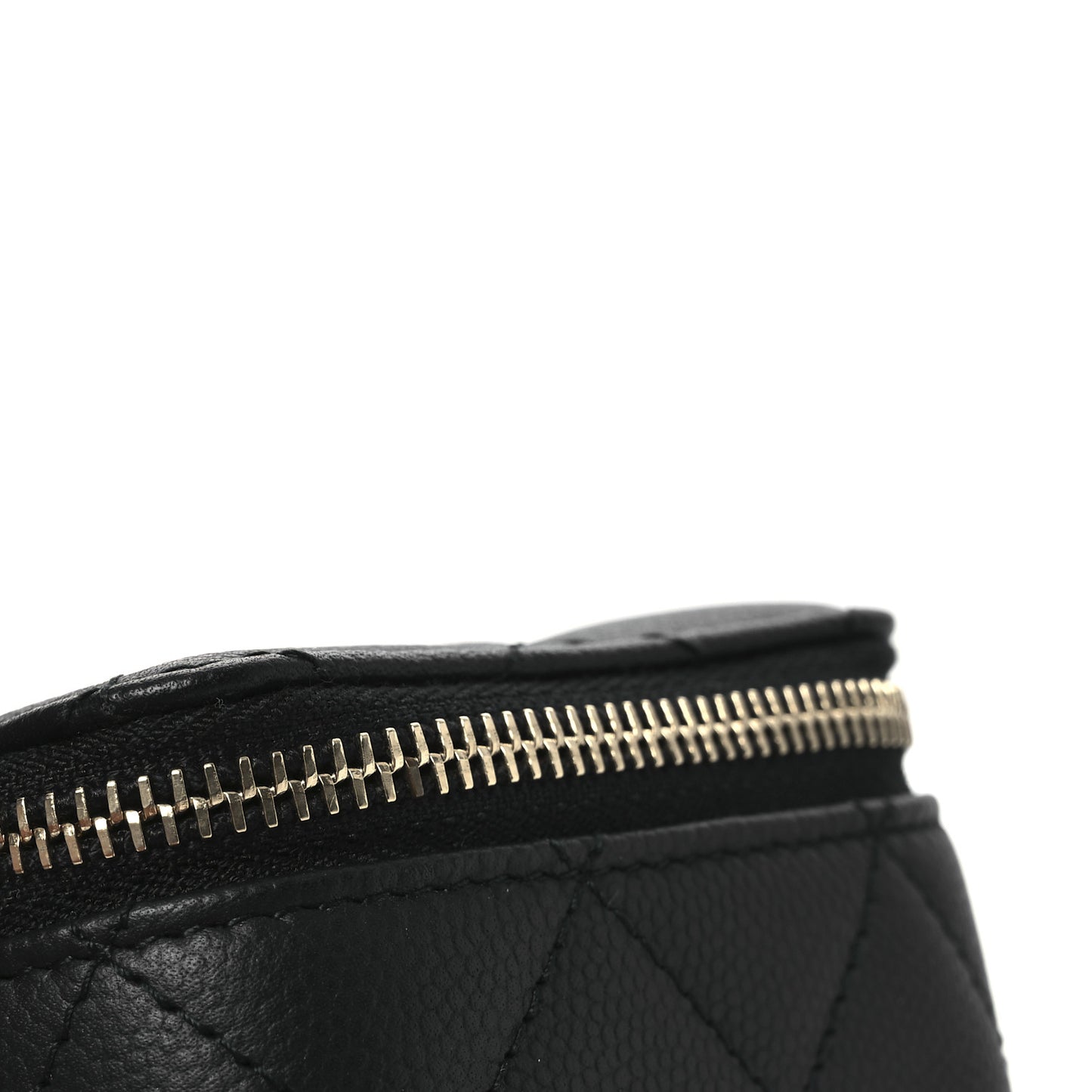 Caviar Quilted Jewelry Travel Case Black