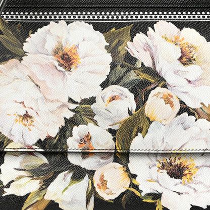 Dolce & Gabbana Dauphine Floral Print Miss Sicily Satchel Black Multicolor 7 of 10