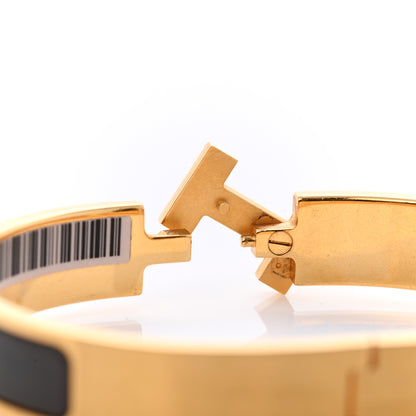 Hermes Matte Enamel Narrow Clic Clac HH Bracelet T6 Etain 6 of 6