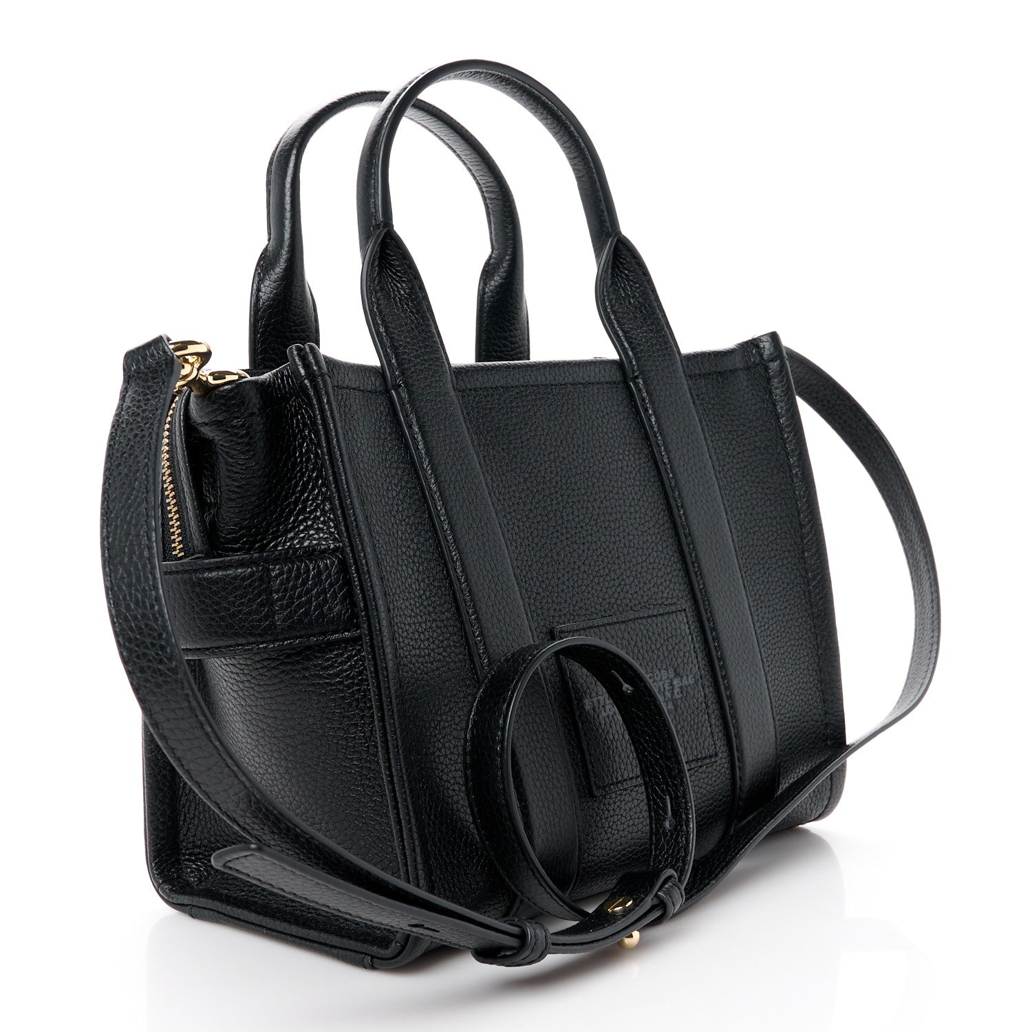 Marc Jacobs Grained Calfskin Small The Tote Bag Black 3 of 12