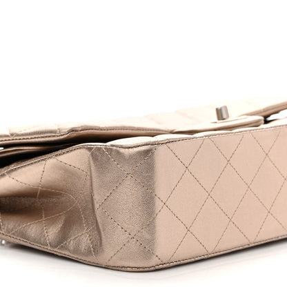 Chanel Metallic Lambskin Quilted Medium Double Flap Gold 8 of 11