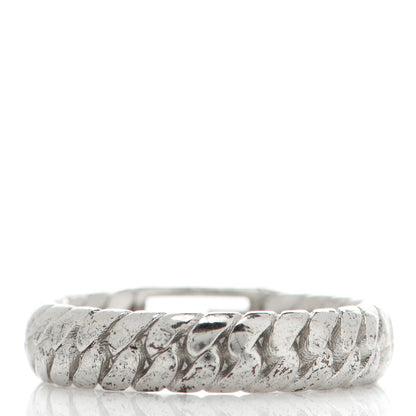 Fendi Metal FF Chain Ring 54 7 Silver 3 of 4