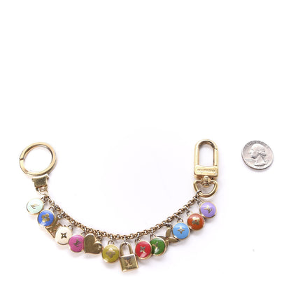 Louis Vuitton Metal Enamel Pastilles Key Chain Bag Charm Multicolor 4 of 5