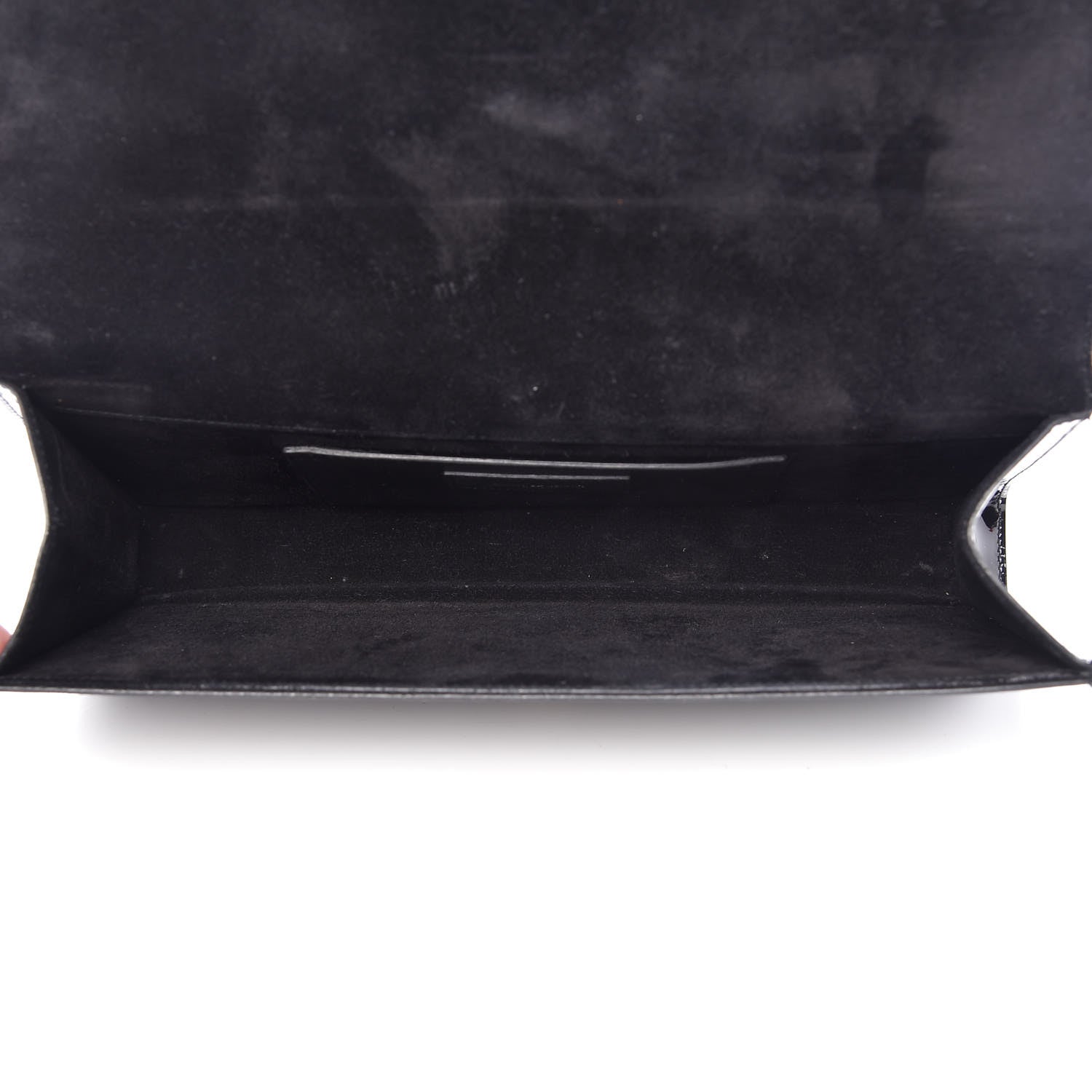 Saint Laurent Patent Classic Monogram Cassandre Clutch Black 5 of 14