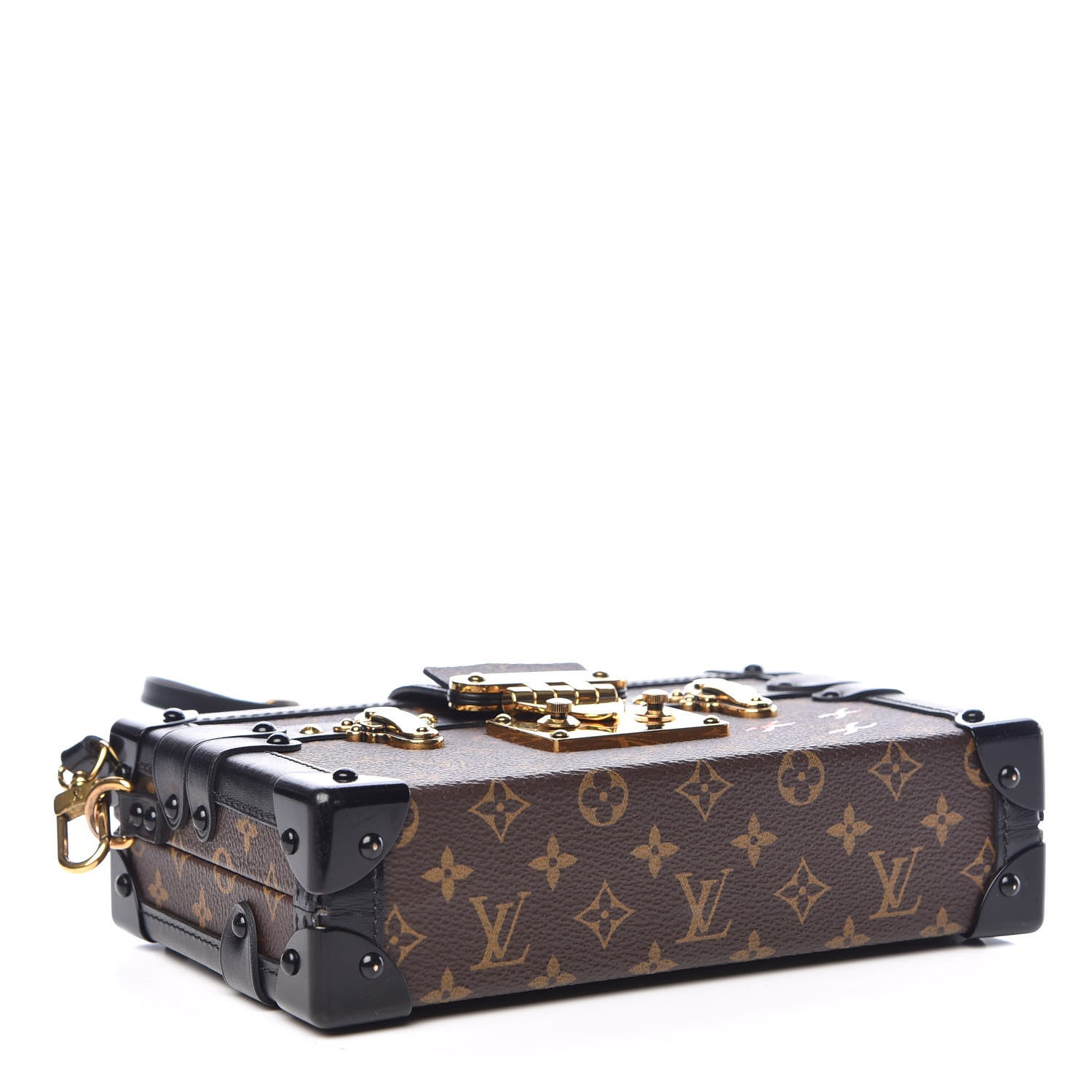 Louis Vuitton Monogram Petite Malle Black 4 of 8