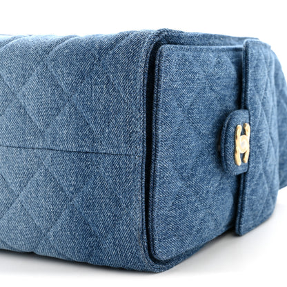 Chanel Washed Denim Quilted Small Chanel 25 Handbag Blue 10 of 10