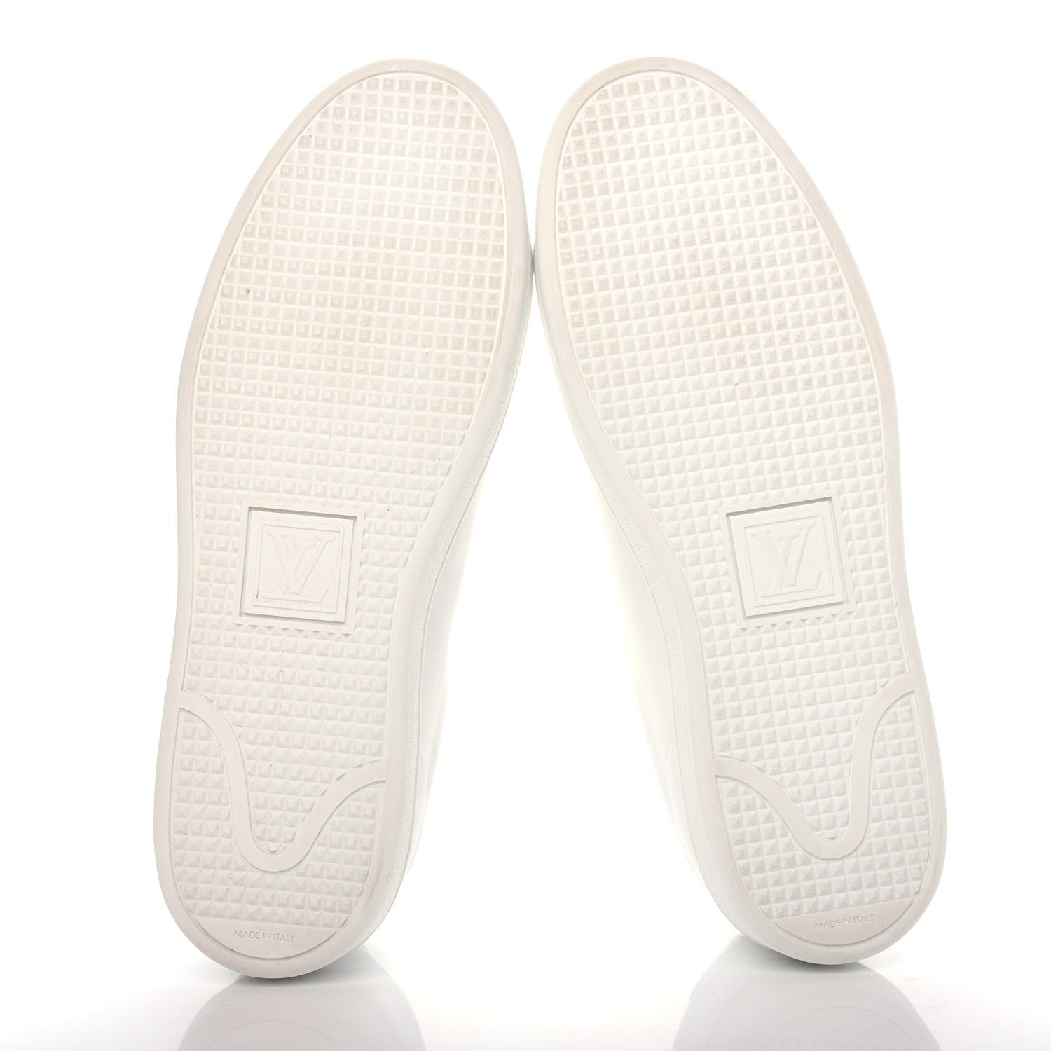 Louis Vuitton Calfskin Floral Frontrow Sneakers 39 White 6 of 11