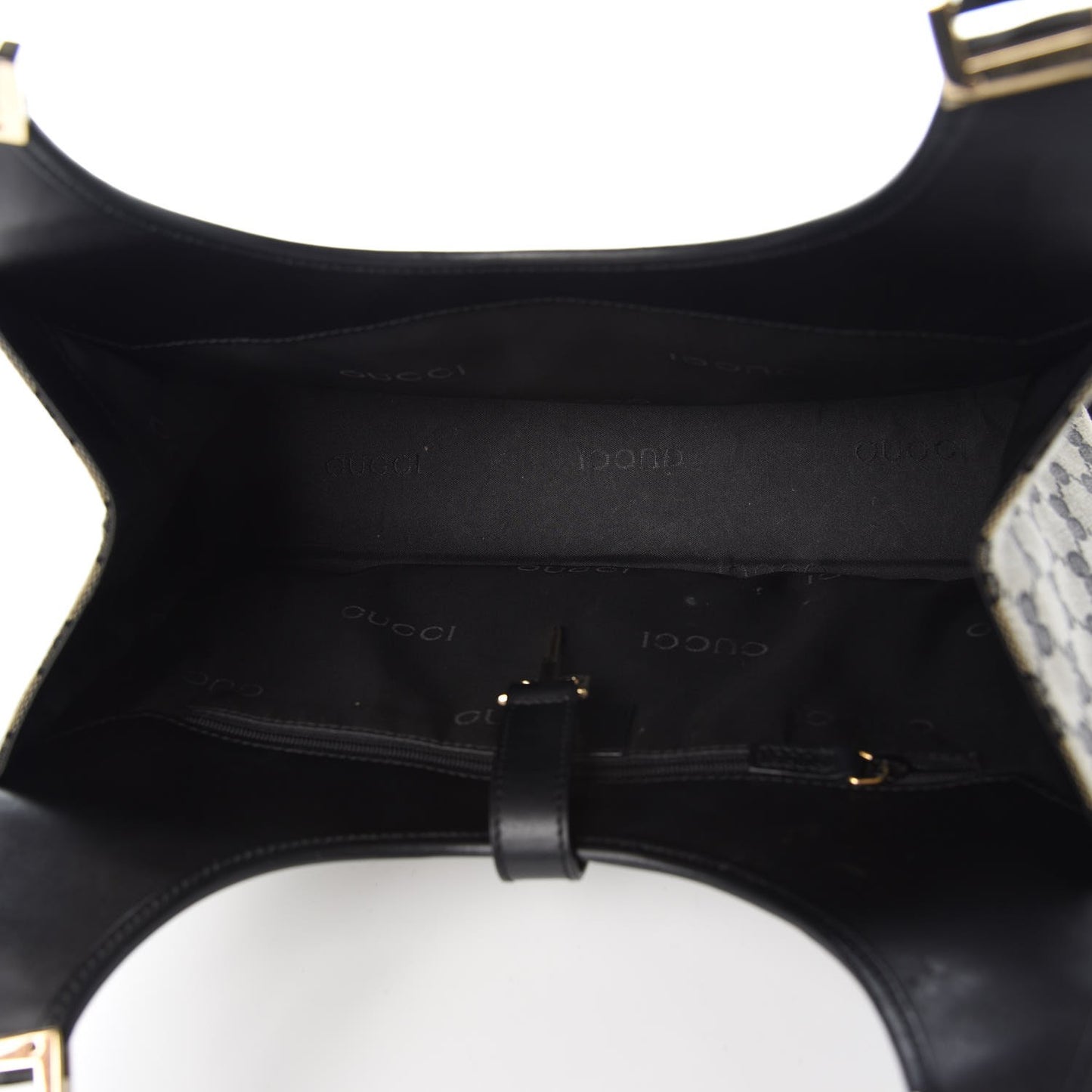 Monogram Bardot Shoulder Bag Black