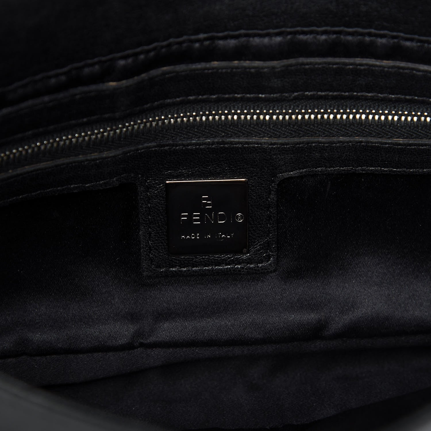 Fendi Calfskin Baguette Black 8 of 8