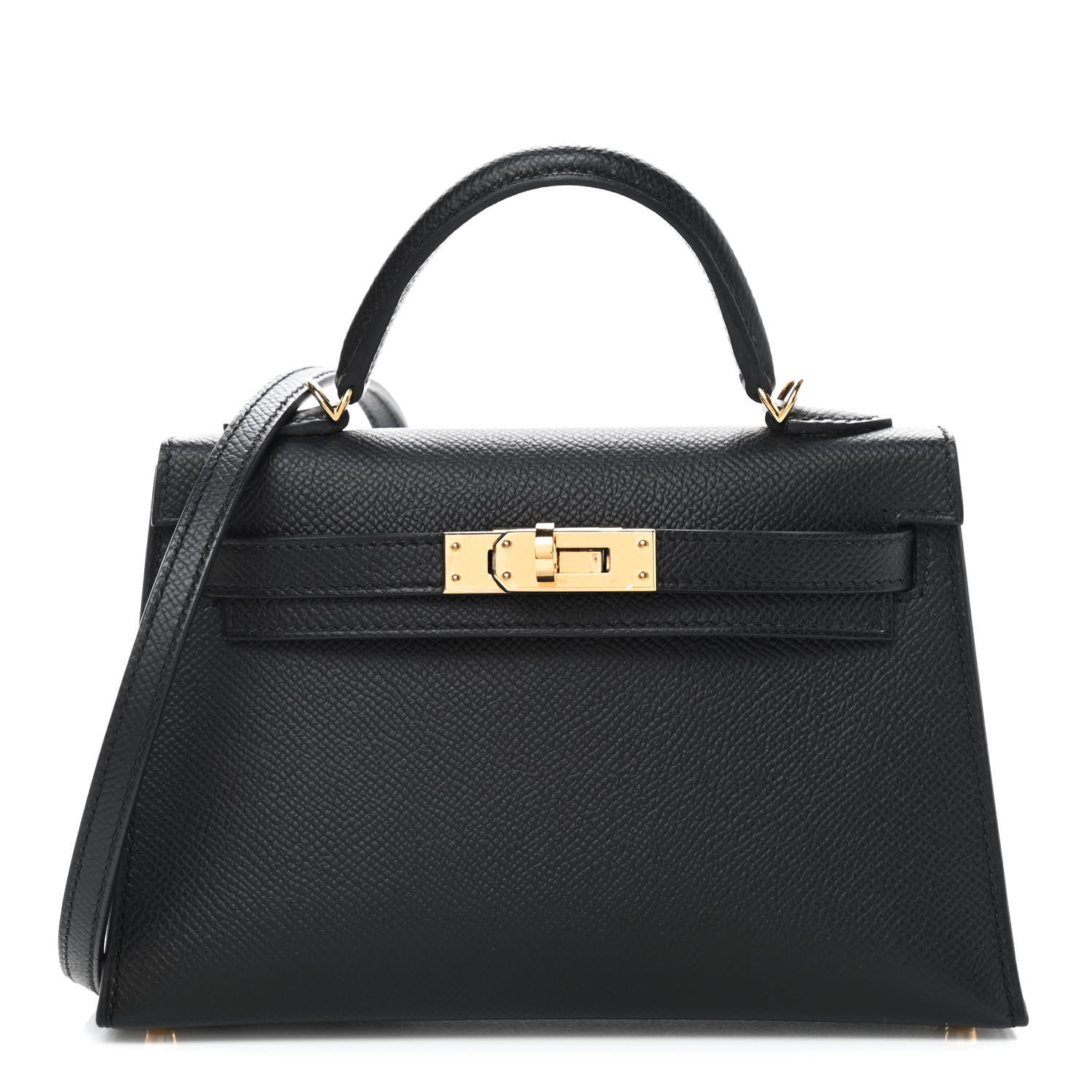 Hermes Epsom Mini Kelly Sellier 20 Black 1 of 9