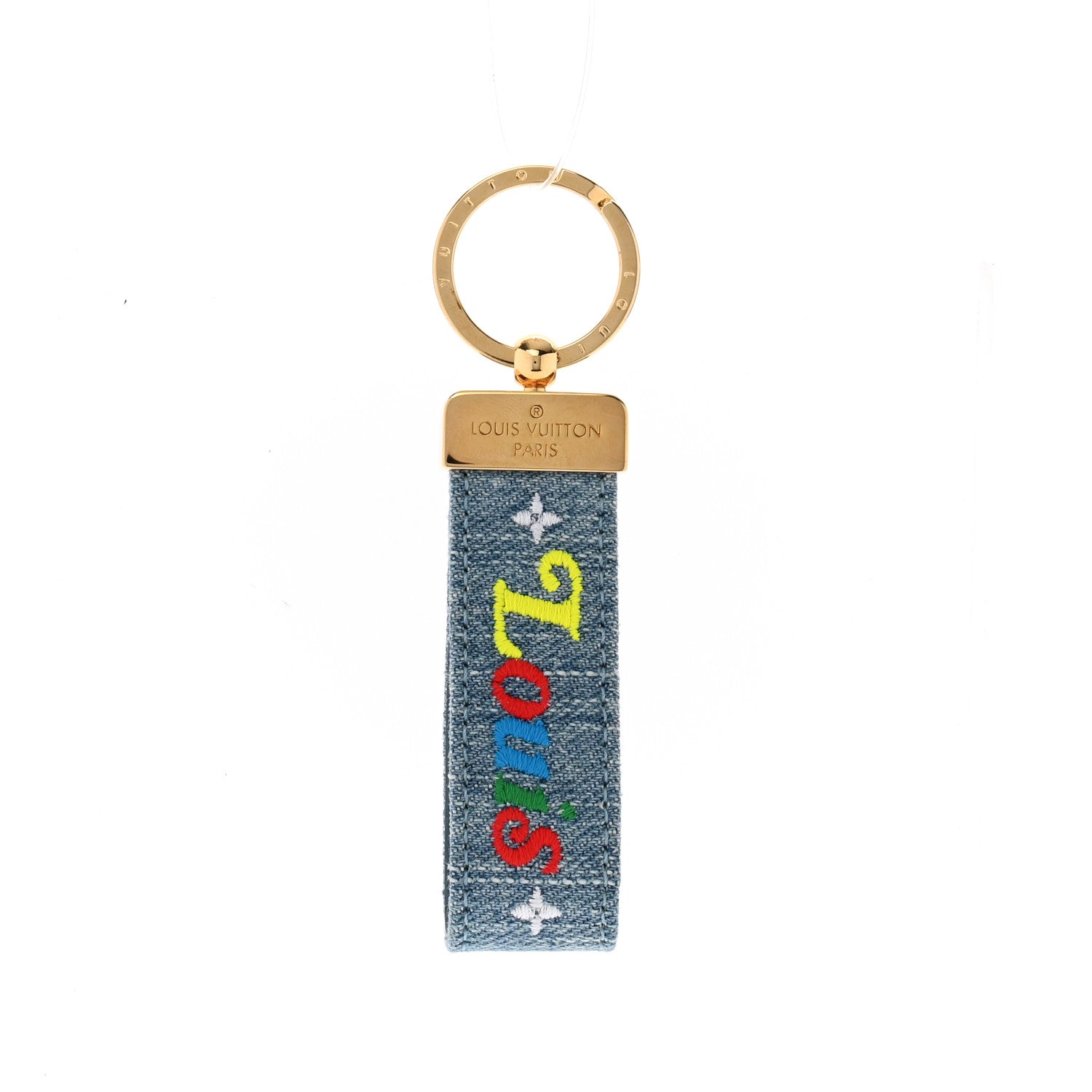 Louis Vuitton Denim New Wave Dragonne Key Holder 1 of 4