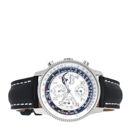Breitling Stainless Steel Alligator 41.5mm Navitimer Montbrilliant Olympus Automatic Watch A19350 2 of 4