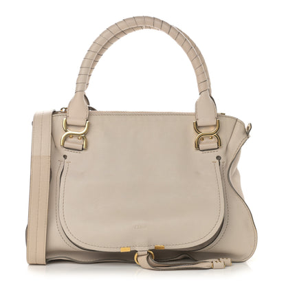 Chloe Calfskin Medium Marcie Nude Satchel Beige 1 of 15