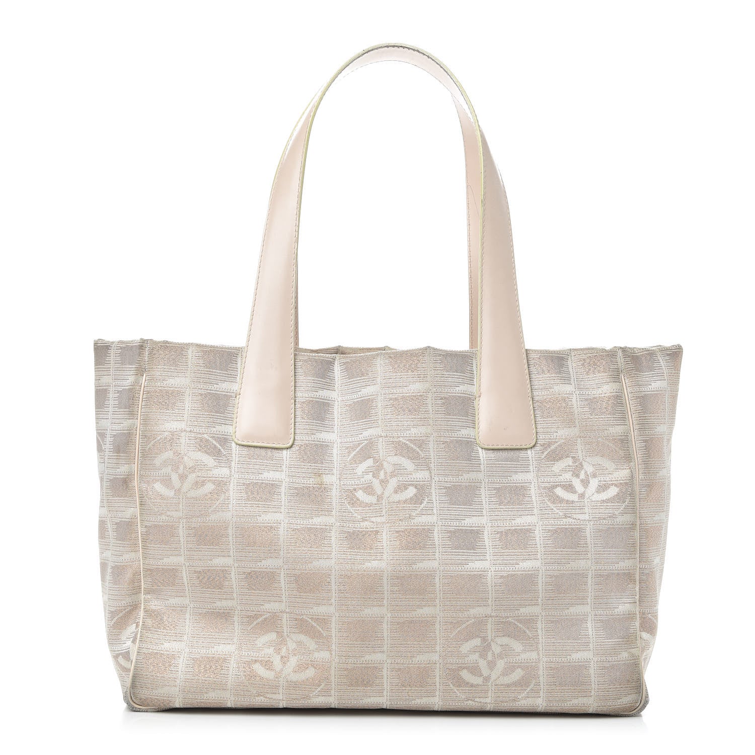 Chanel Metallic Nylon Small Travel Tote Beige 1 of 14