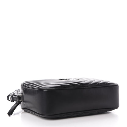 Saint Laurent Calfskin Matelasse Monogram Lou Camera Bag Black 4 of 10