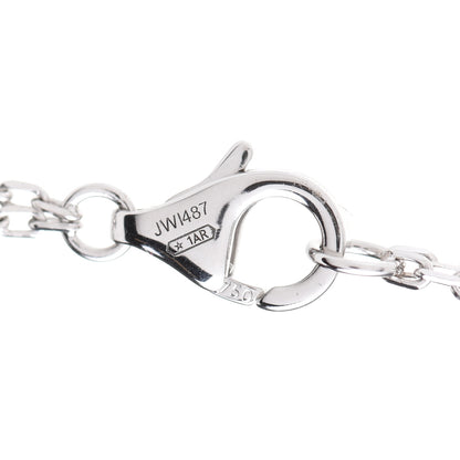 Cartier 18K White Gold 2 Diamond LOVE Necklace 5 of 7