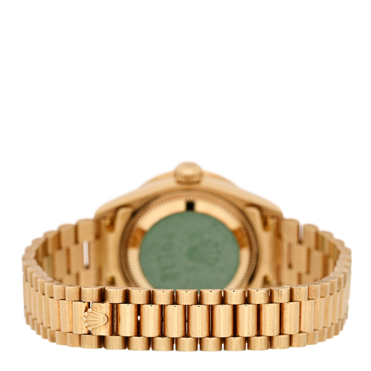 18K Yellow Gold Diamond Bezel 26mm Datejust President Watch Silver Jubilee 79138