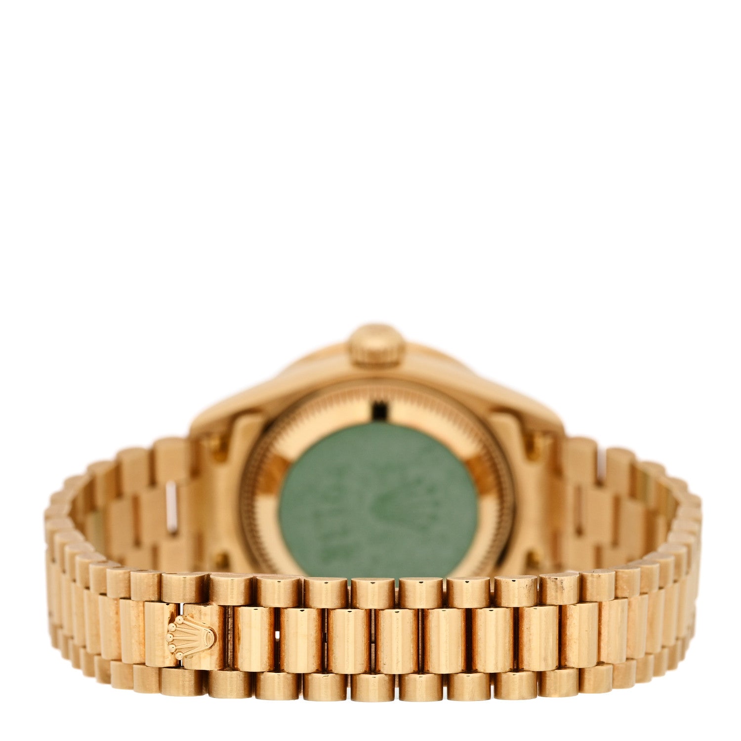 Rolex 18K Yellow Gold Diamond Bezel 26mm Datejust President Watch Silver Jubilee 79138 3 of 6