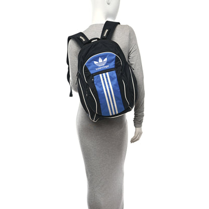 Balenciaga X ADIDAS Recycled Nylon Backpack Black Blue 2 of 9
