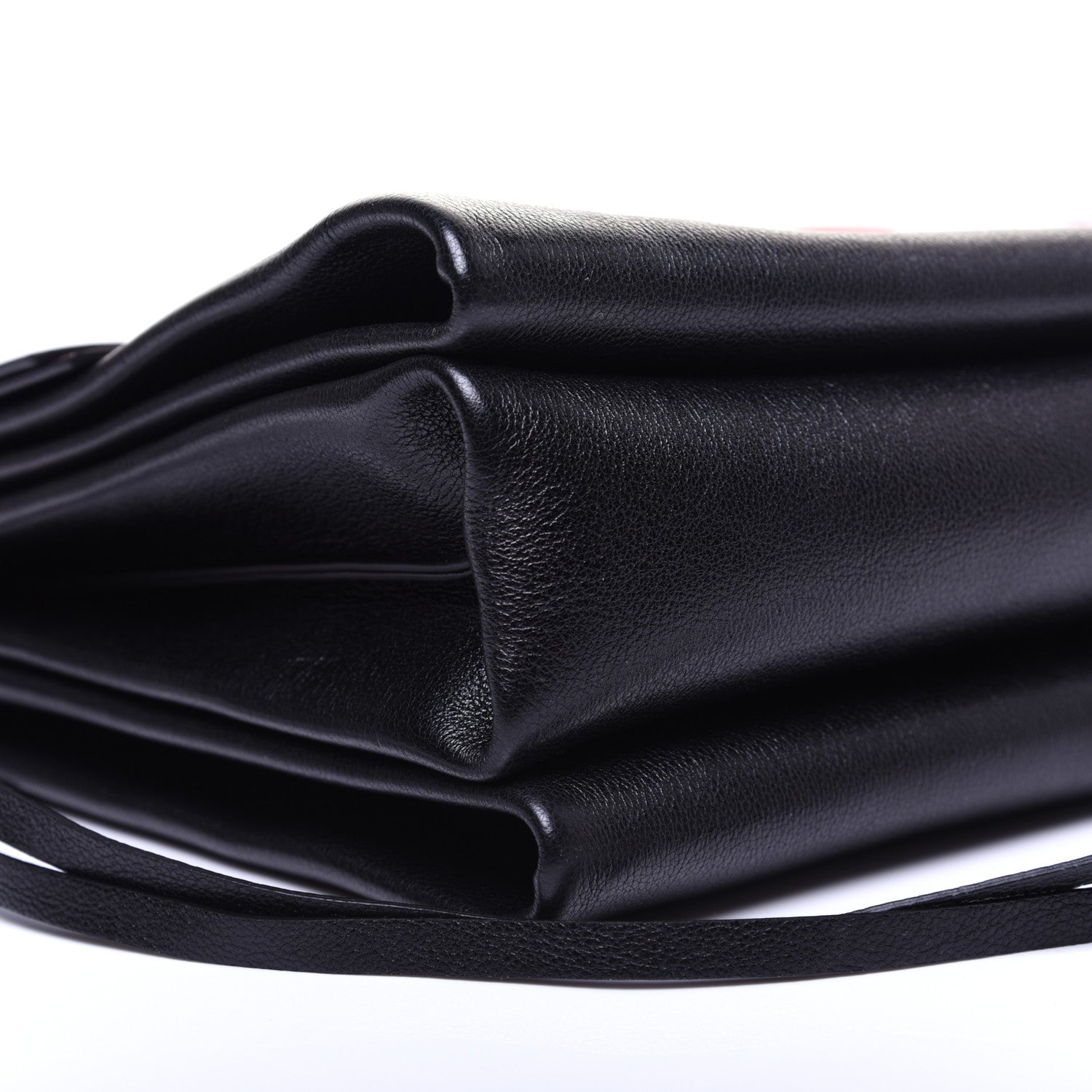Valentino Garavani Smooth Calfskin Medium Vring Shoulder Bag Rouge Pur Cerise Black 6 of 19