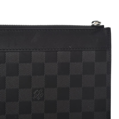 Louis Vuitton Damier Infini Discovery Pochette GM Onyx Silver 9 of 10