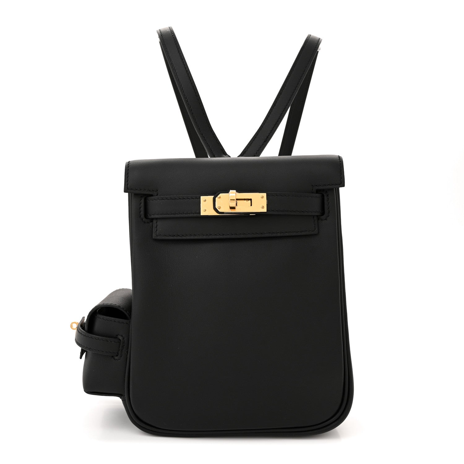 Hermes Swift Kelly Jump Backpack Black 1 of 11