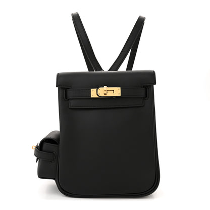 Hermes Swift Kelly Jump Backpack Black 1 of 11