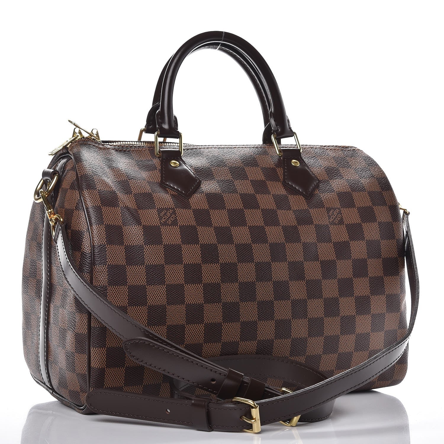 Louis Vuitton Damier Ebene Speedy Bandouliere 30 12 of 18