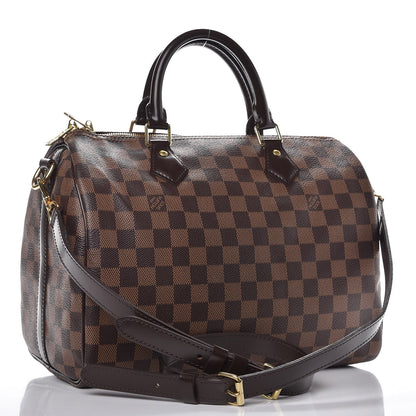 Louis Vuitton Damier Ebene Speedy Bandouliere 30 12 of 18