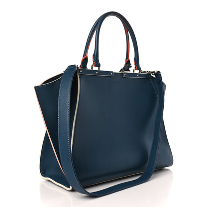 Fendi Vitello Dolce Century Petite 3Jours Tote Pavone 2 of 16