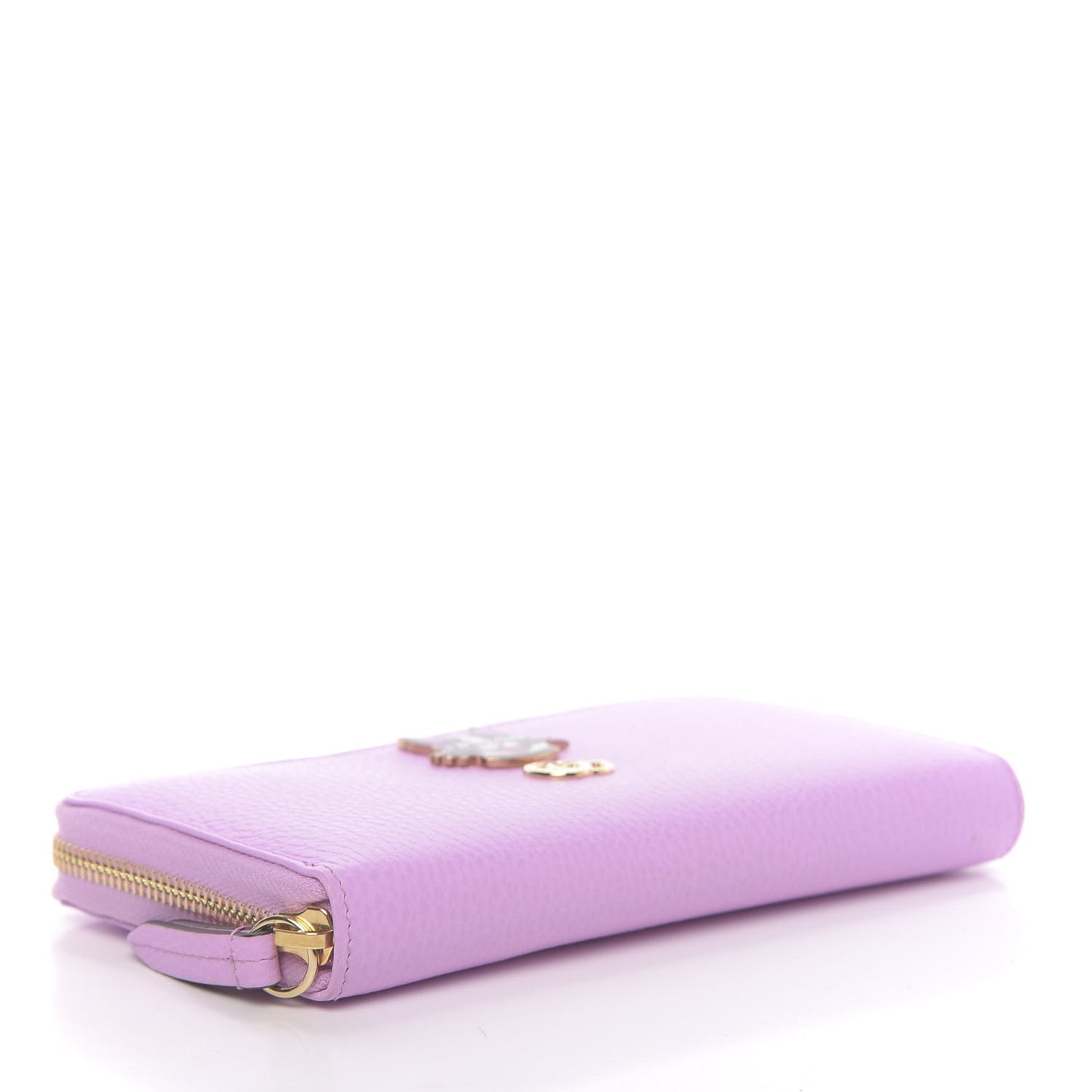 Dollar Calfskin GG Marmont Bosco Zip Around Wallet Malva