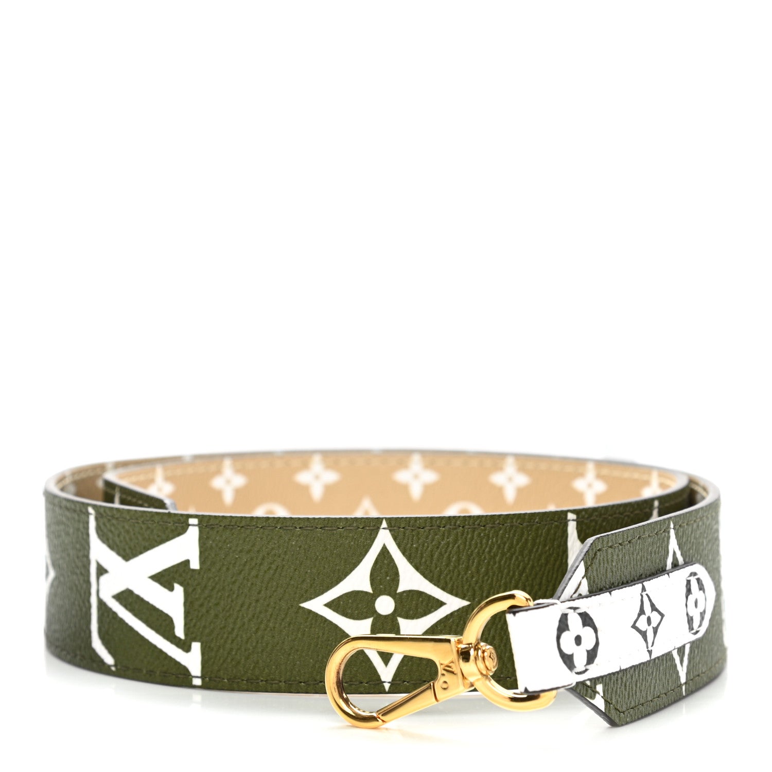 Louis Vuitton Monogram Giant Bandouliere Shoulder Strap Kaki 1 of 3