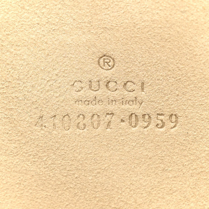 Gucci GG Supreme Monogram Blooms Suede Large Zip Pouch Blue 6 of 9