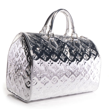 Louis Vuitton Monogram Miroir Speedy 30 Silver 3 of 8