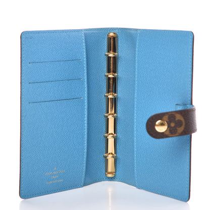 Louis Vuitton Monogram My LV Heritage Small Ring Agenda Cover White Blue Clair 5 of 6