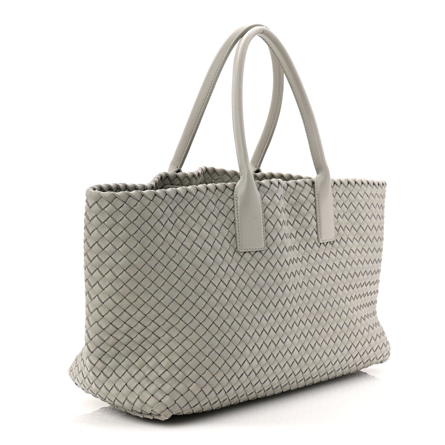 Lambskin Intreccio Medium Cabat Agate Grey