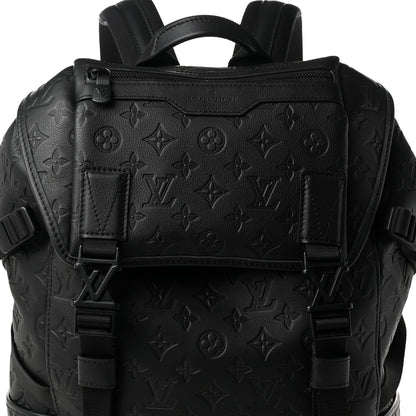 Louis Vuitton Calfskin Monogram Shadow Getaway Backpack Black 7 of 9