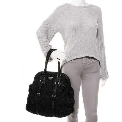Prada Tessuto Nylon Gaufre Tote Nero Black 2 of 8
