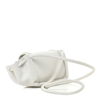 Bottega Veneta Lambskin Small Beak Triangle Flap Shoulder Bag Chalk 3 of 9