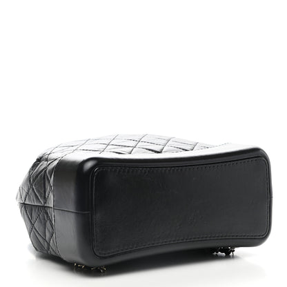 Chanel Aged Calfskin Quilted Gabrielle Backpack Black 4 of 10