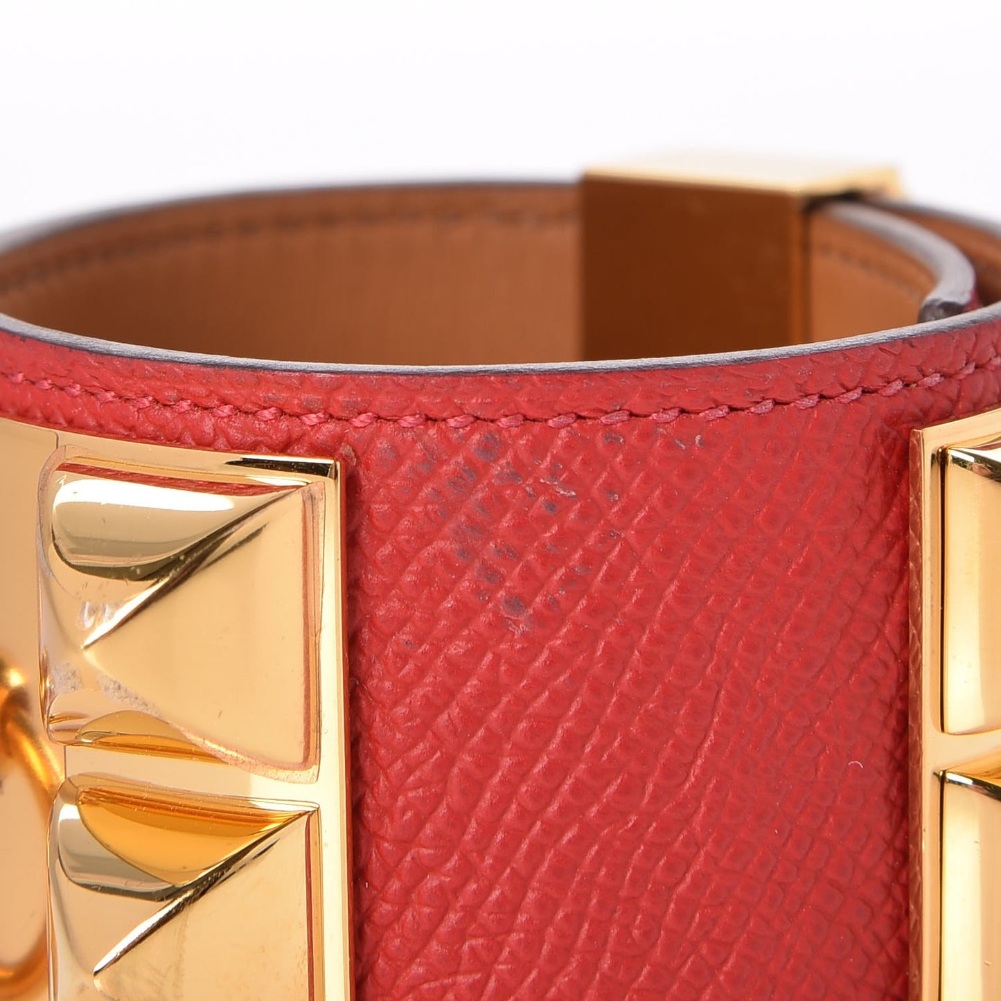 Epsom Collier de Chien CDC Bracelet S Rouge Casaque