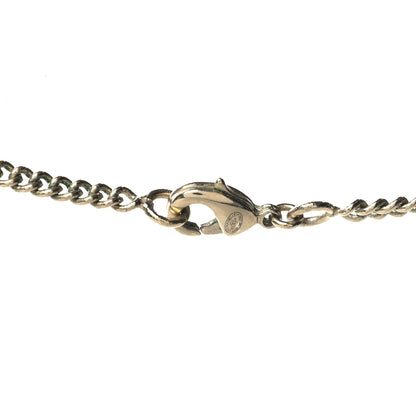 Chanel CC Pendant Necklace Gold White 4 of 5