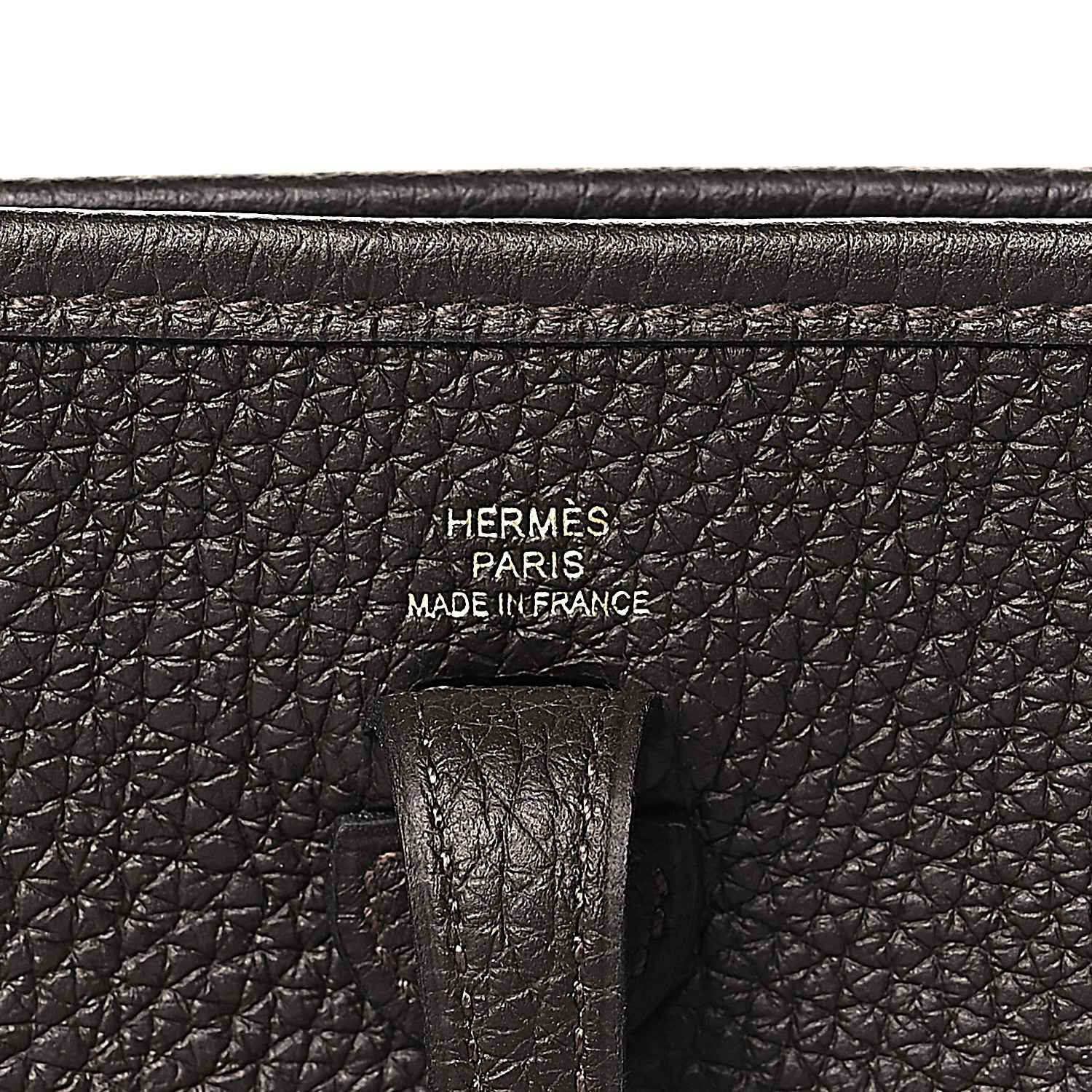 Hermes Taurillon Clemence Evelyne TPM Chocolate 6 of 10